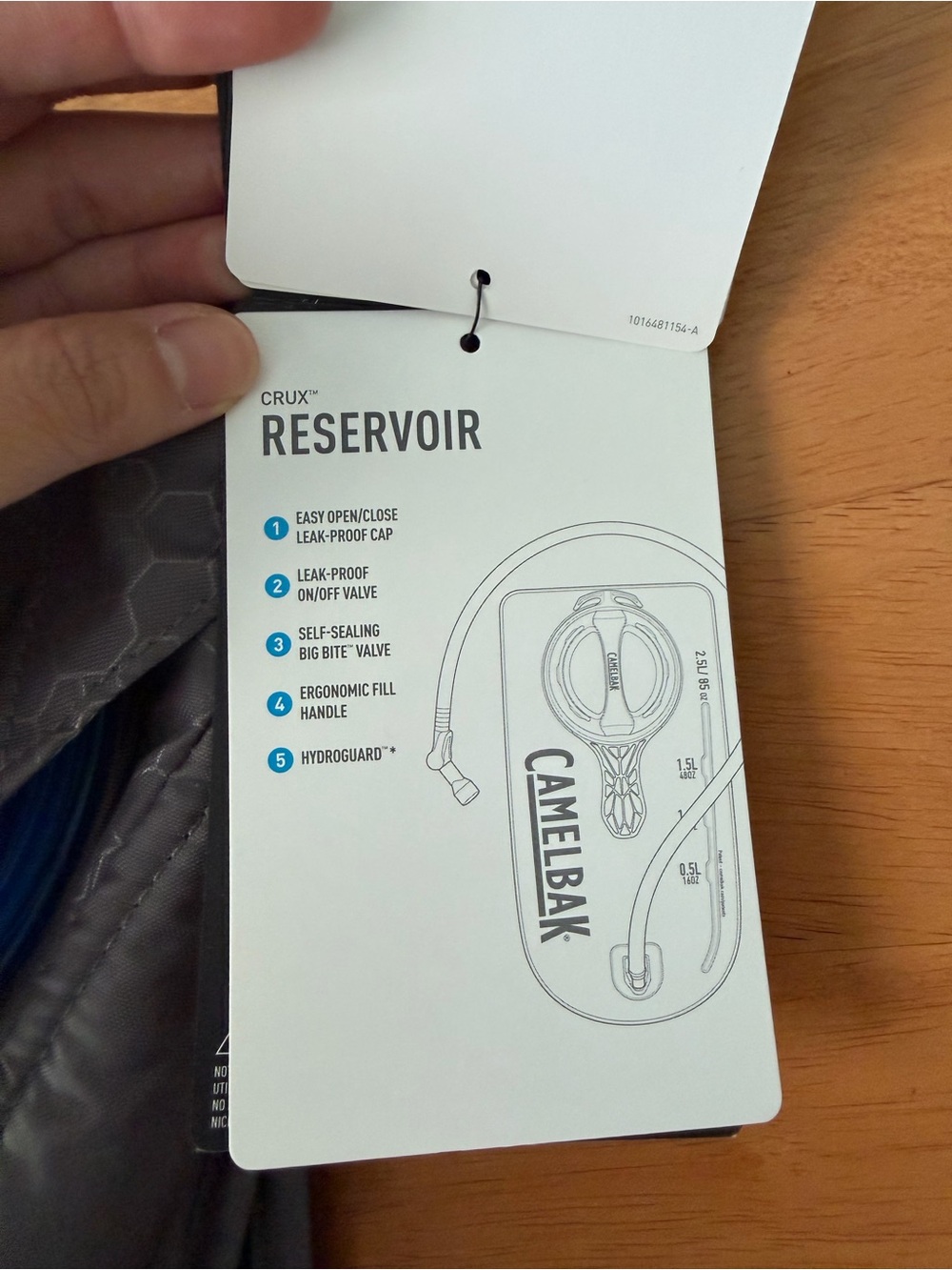 Camelbak Gray Hydration Backpack with Blue Tube - Picture 8 of 9